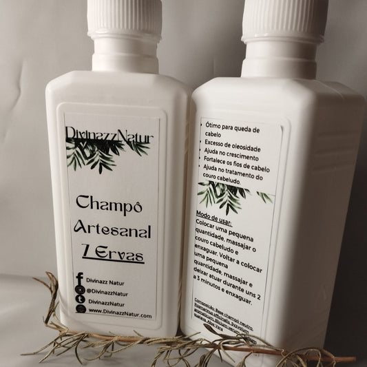 Champô Natural 7 Ervas – Crescimento, Força e Equilíbrio